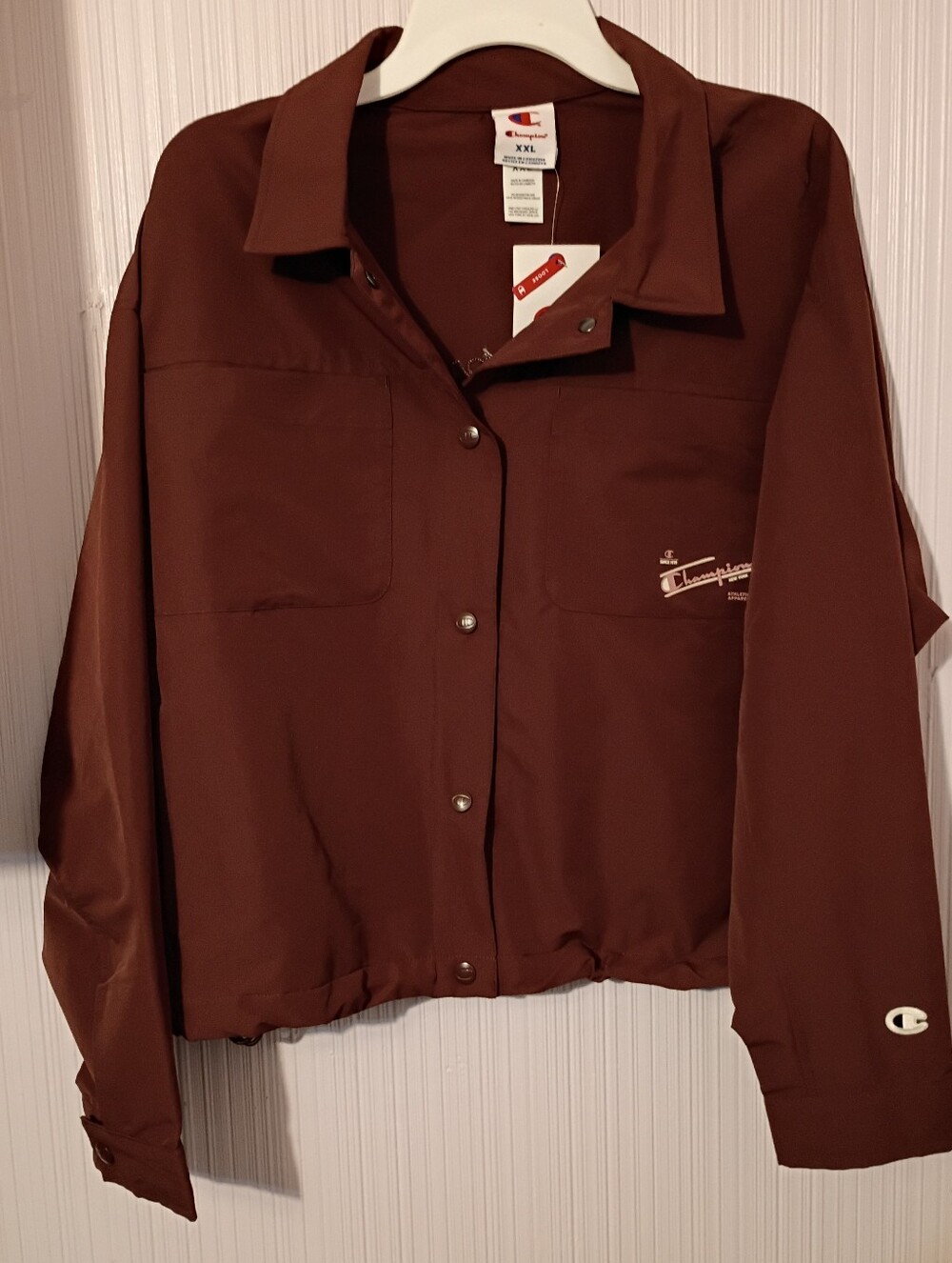 New! Champion Women's Snap Front Top Jacket Size XXL